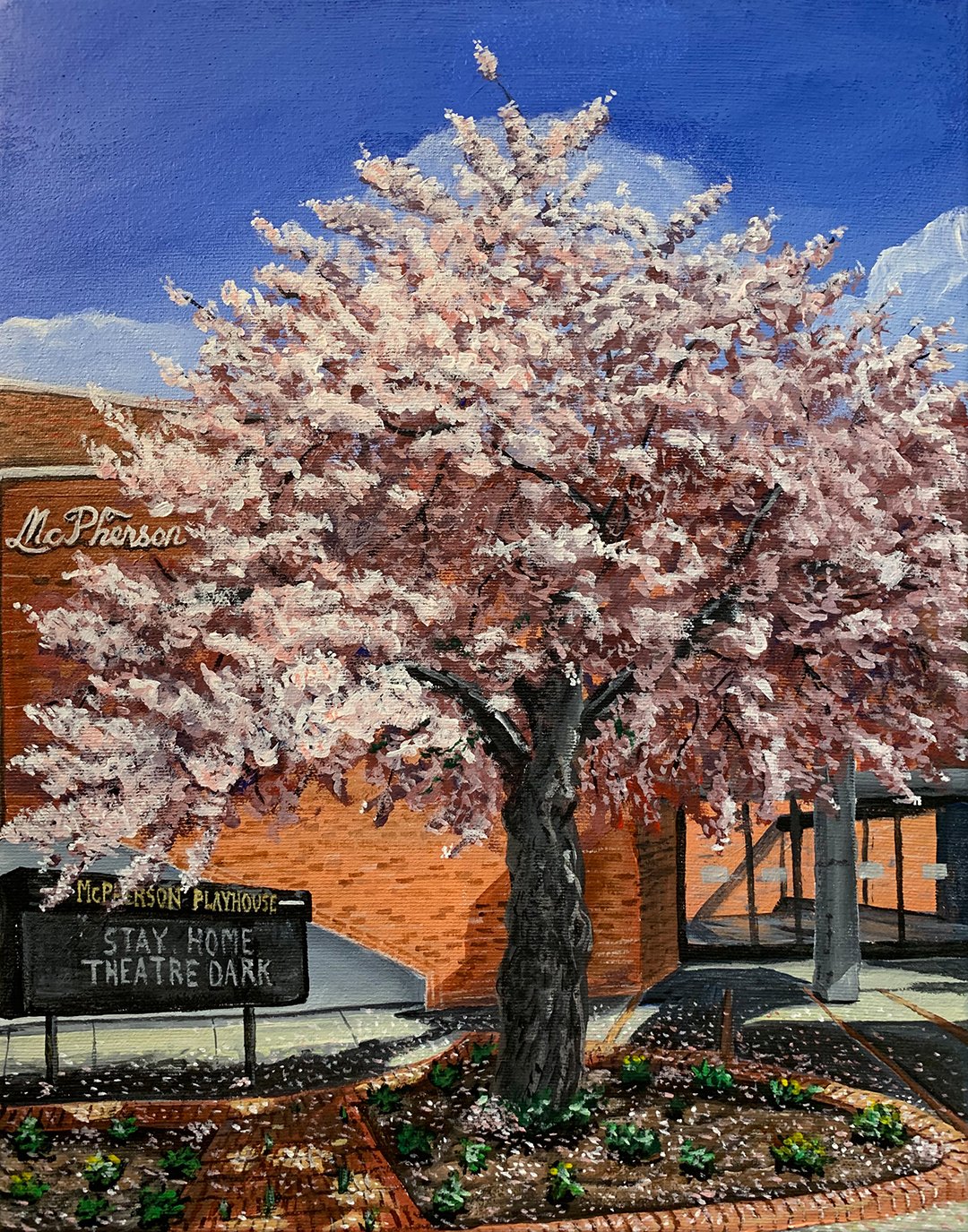 McPherson Playhouse Cherry Blossoms
